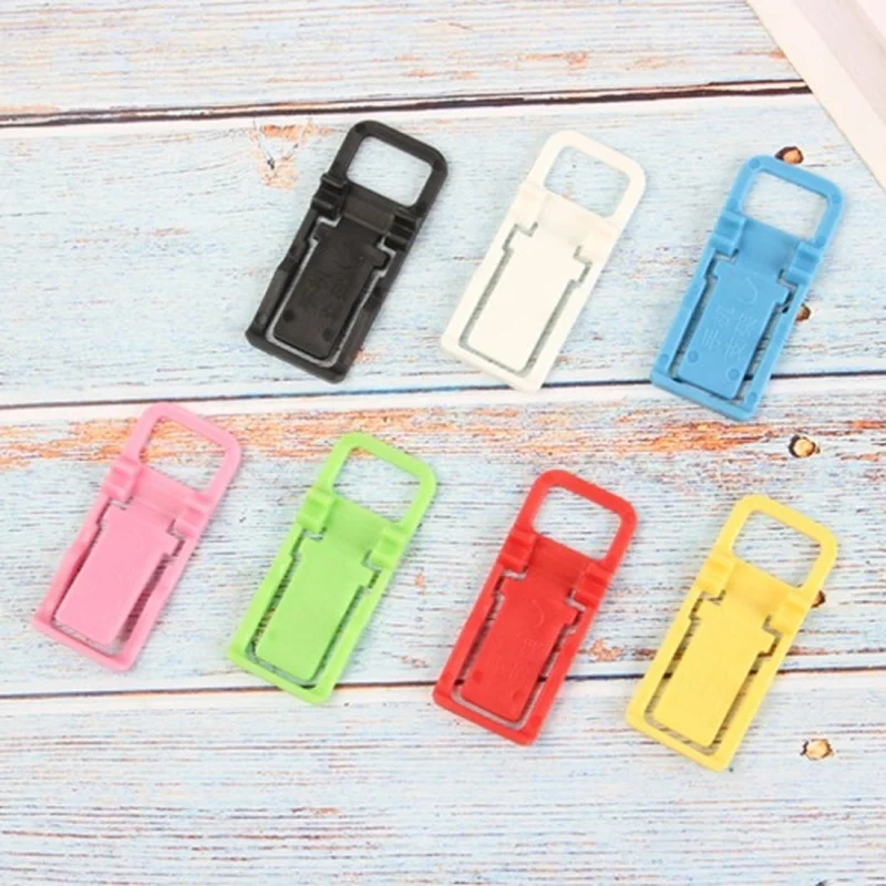 

Foldable Desktop Phone Stand Random Color Universal Mobile Phone Plastic Bracket Adjustable Holder for IPhone Xiaomi Samsung