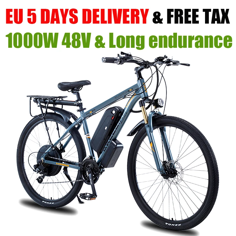 29 Inch Electric Bicycle 48V1000W High Power Motorcycle Variable Speed Bicycle Power Bicycle Aluminum Alloy e Bike