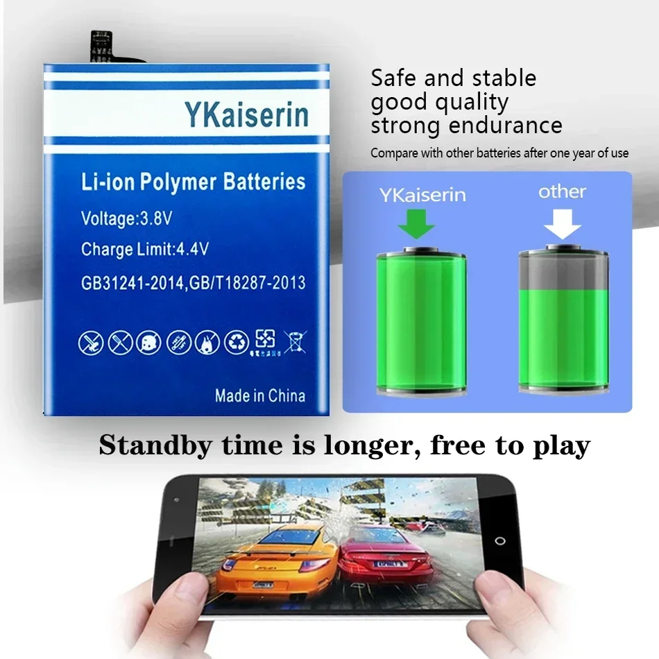 Сменный аккумулятор YKaiserin 3300 мАч NBL-40A2400 для TP-link Neffos Y5s TP804A TP804C Batteria + бесплатные