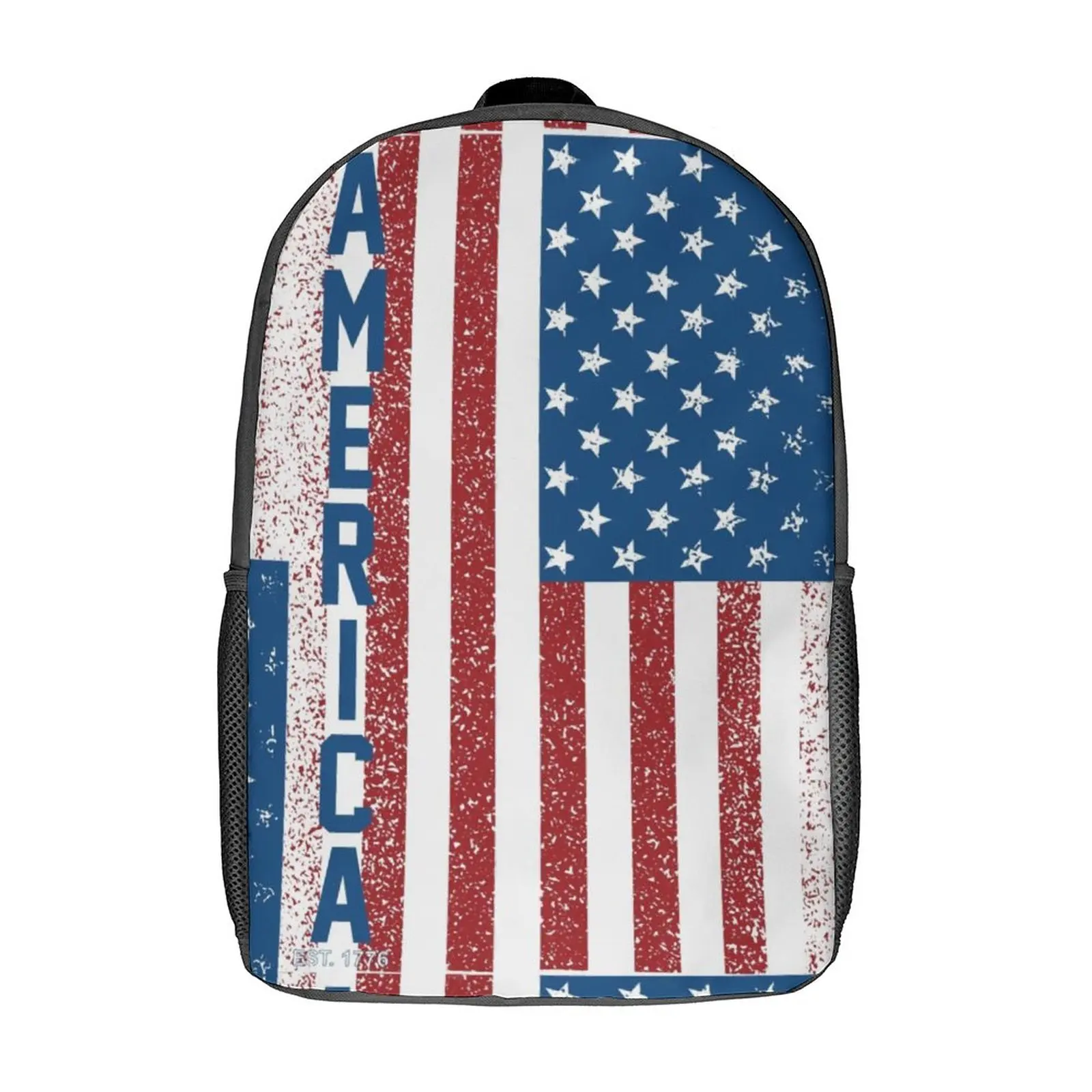 

American Flag Freedom Backpack Country Symbol College Backpacks Men Colorful Lightweight High School Bags Streetwear Rucksack
