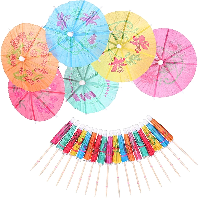 50 шт. палочки для фруктового торта мини-бумажный зонтик декоративные зонтики