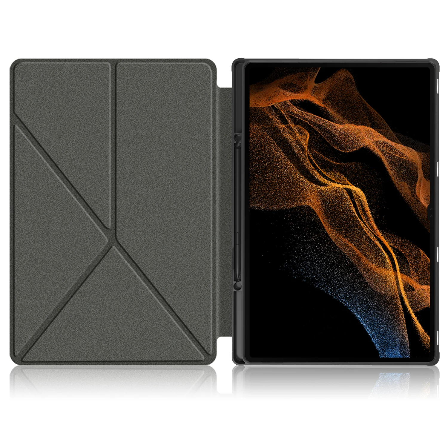 Роскошные кожаные смарт-чехлы с откидывающейся крышкой для Samsung Galaxy Tab S8 Ultra