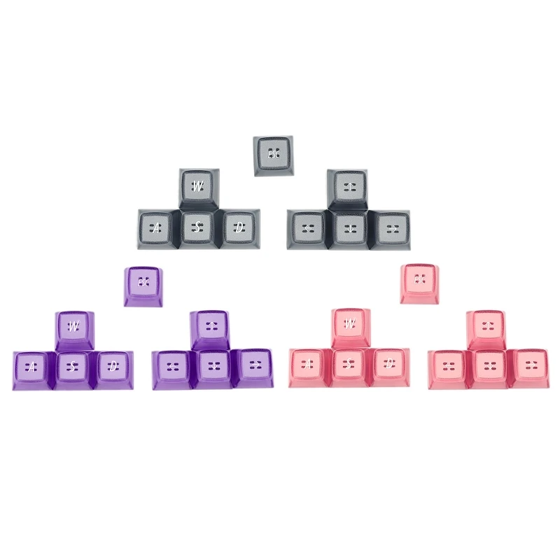 

9 клавиш PBT RGB подсветка двухцветные впрыскиваемые колпачки клавиш Esc WASD направление Ema профильные колпачки для механической клавиатуры «сде...