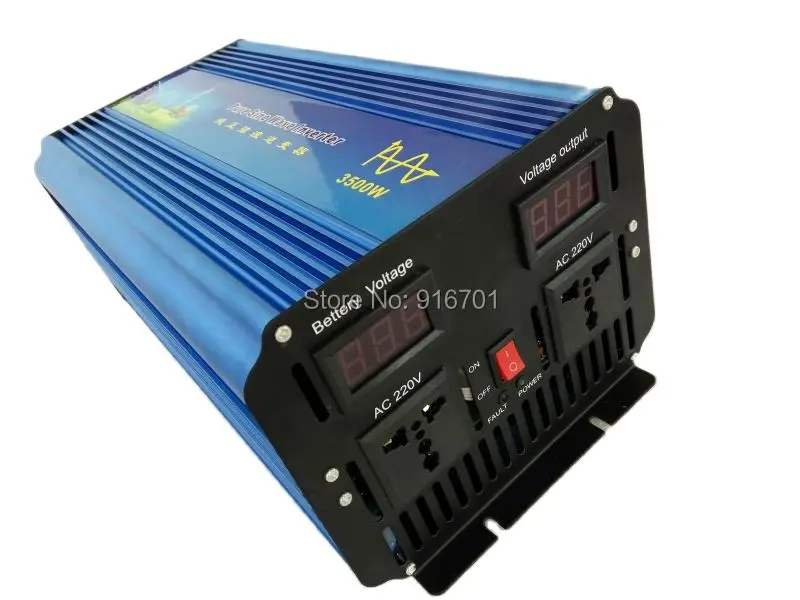 

3500W DC 48V to AC 220V 230V 240V 50HZ Peak Power 7000W pure sine wave solar inverter