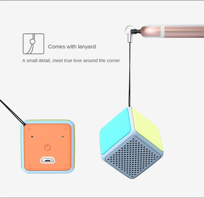 Беспроводная портативная Bluetooth-Колонка Мини-динамик в виде кубика Audio