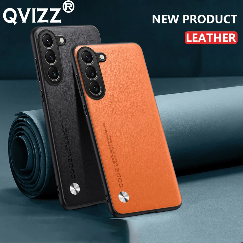 

Luxury Leather Case for Samsung Galaxy S23 Ultra Plus Carbon Fiber Soft Edges Hard Armor Shockproof Phone Cover SamsungS23Ultra