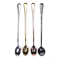 2024cm cute cat teardrop cocktail bar spoon mixing spoon 304 stainless steel twisted mixing spoon coffee accessories