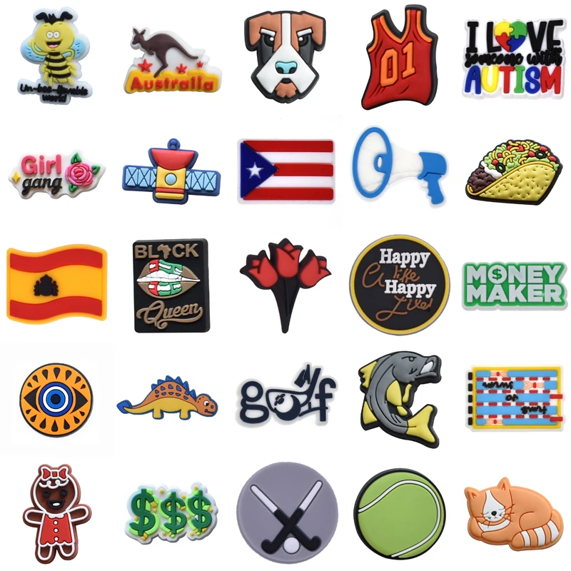

Women Charm Packs Set Jeans Girl Shoes Accessories Wholesale Bulk Gifts Boy Shoe Charms Kids Decorations for Crocs Men Para Pins
