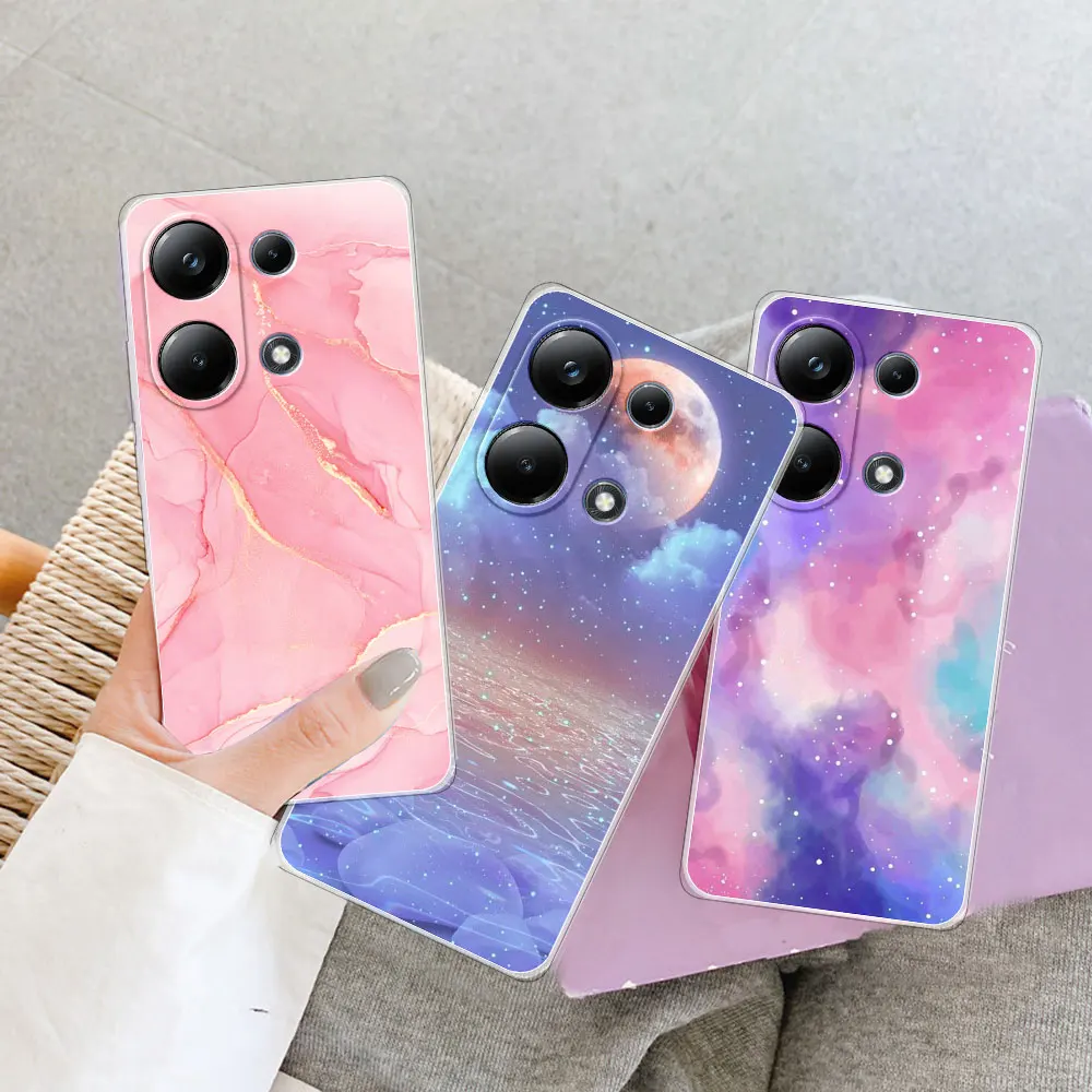 Для Redmi Note 13 Pro 4G чехол силиконовая мягкая прозрачная фотография для Прозрачная