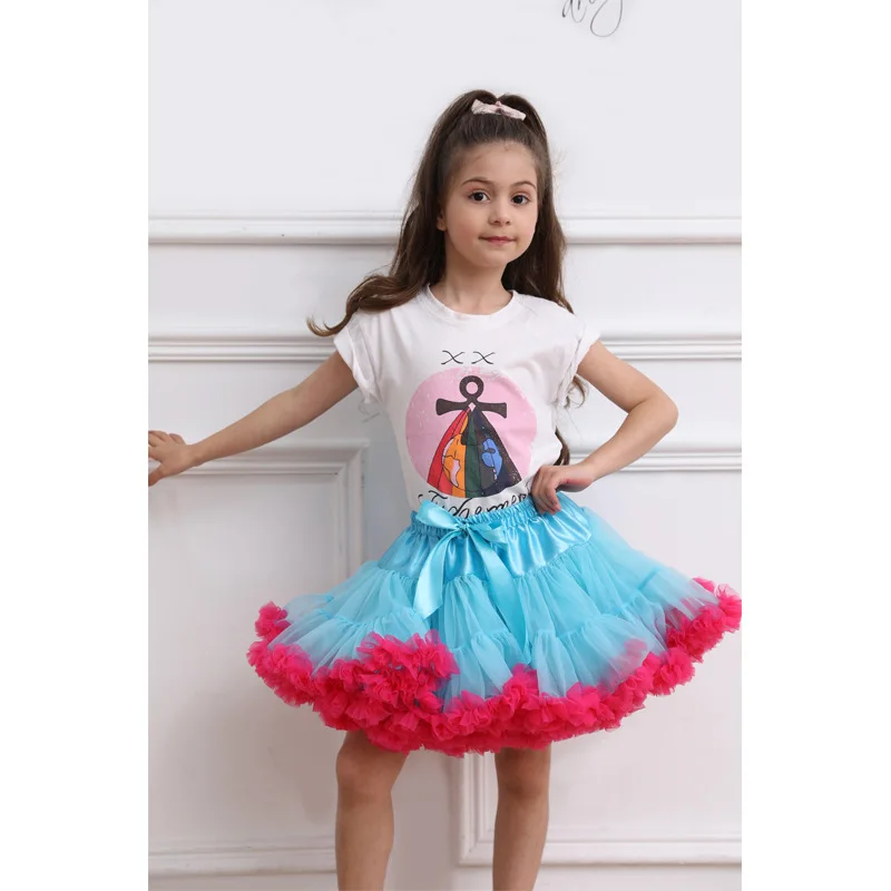 HOT Girls Tulle Skirt Baby Girl Clothes Tutu Pettiskirt Skirt Fashion Girl Clothes Princess Skirts Skirt For Girls Clothing images - 6
