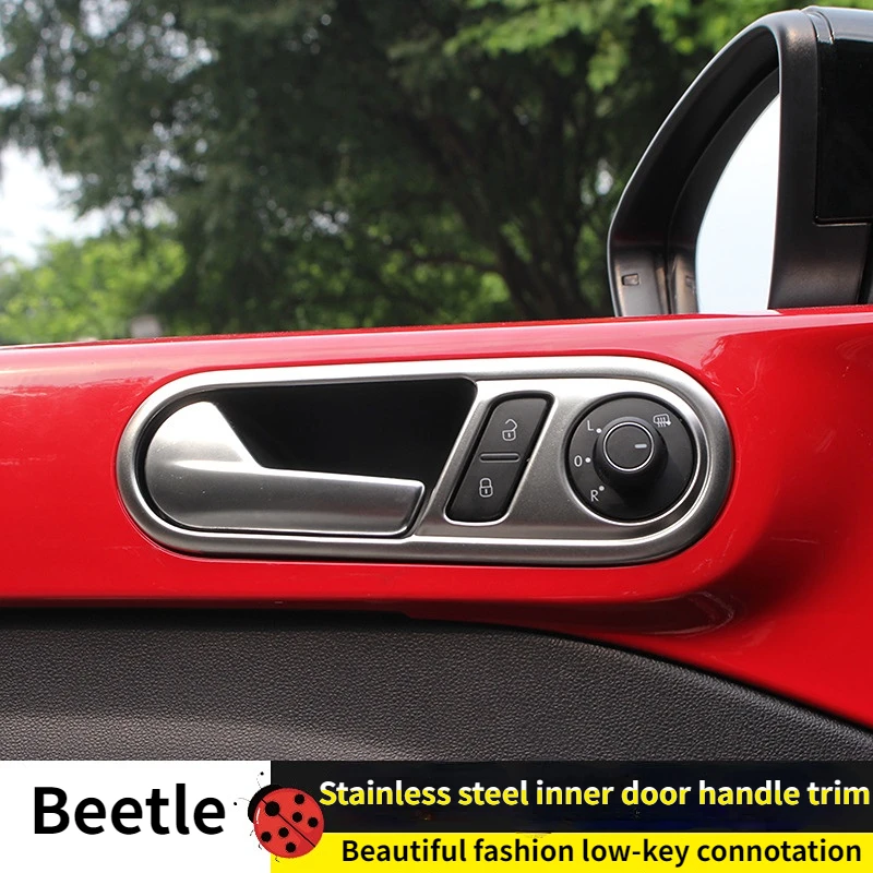 

Be applicable to Volkswagen Beetle Car interior modified Dedicated interior Door Handle Frame Personality Car stickers