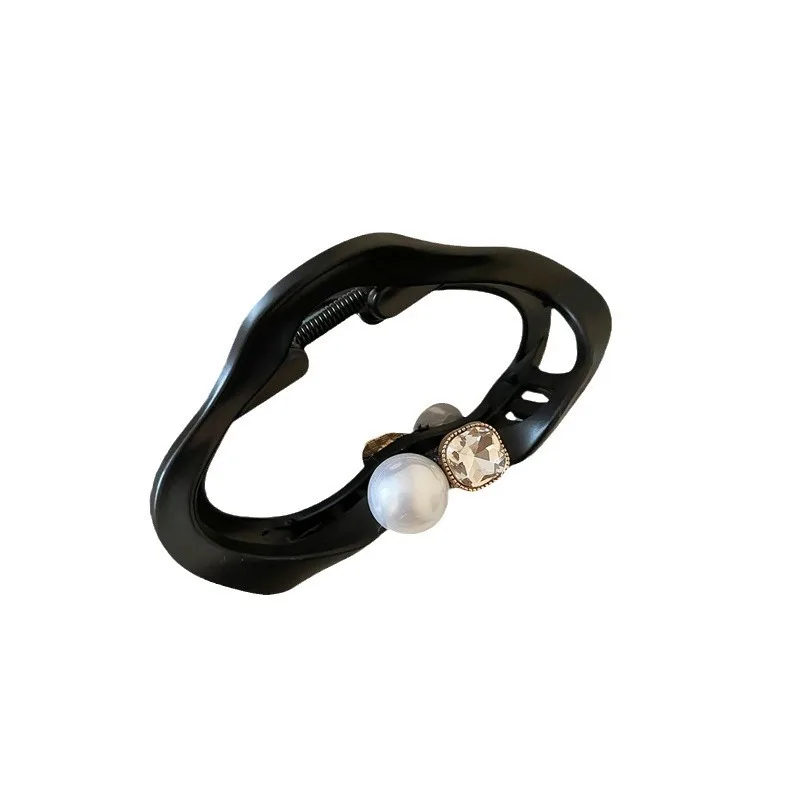 Корейский серый прозрачный облако большой захват-зажим простой женский зажим