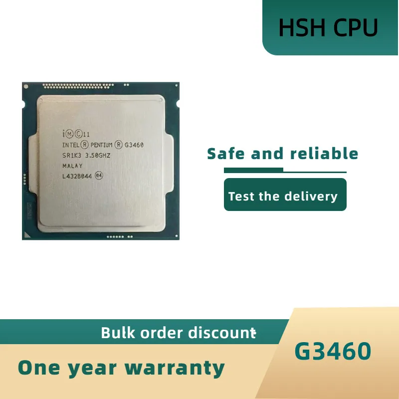 

Intel Pentium G3460 3.5 GHz Dual-Core CPU Processor 3M 53W LGA 1150