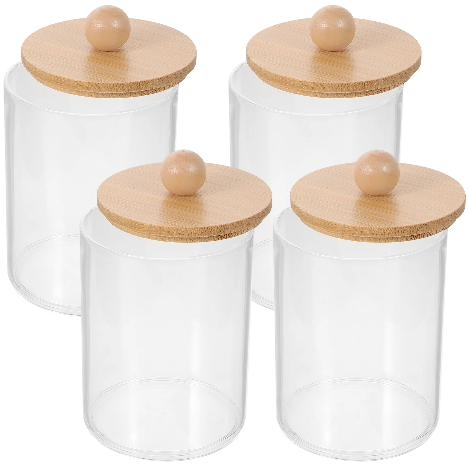 

Cotton Box Swab Organizer Pad Holder Make Acrylic Sponge Jars Food Kitchen Makeup Up Clear Dispenser Case Container Pads