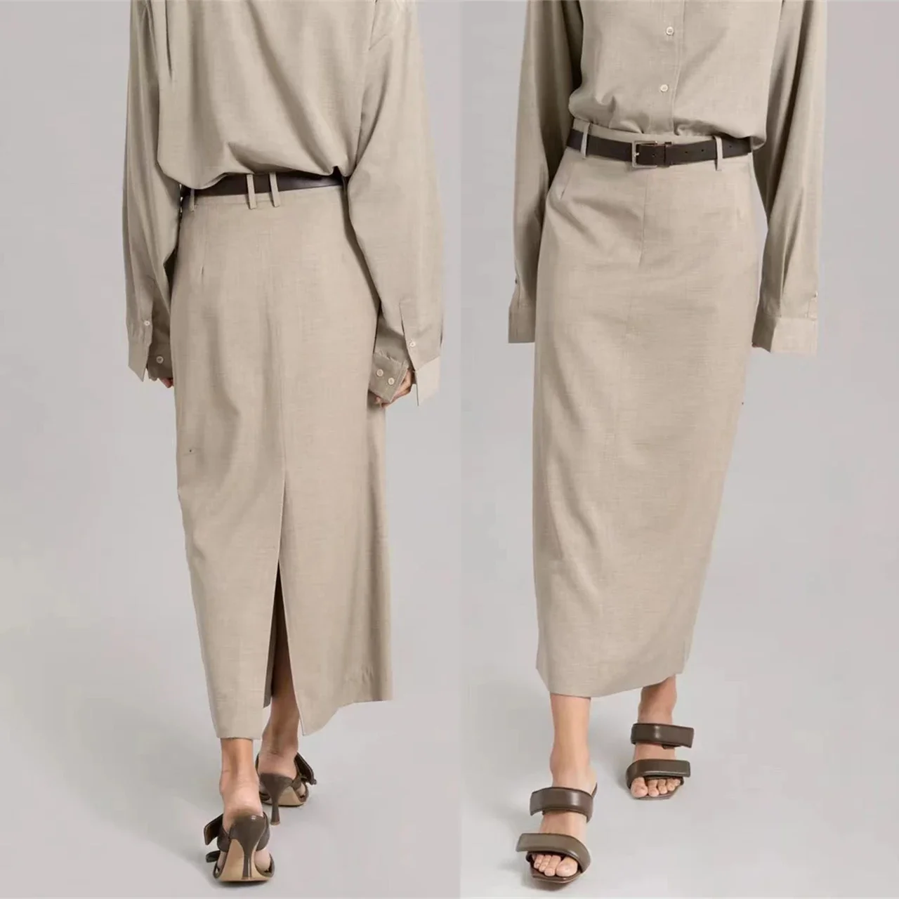 Женская облегающая юбка Fr @ nkieShop осень и зима 2023 Новое Повседневное платье с