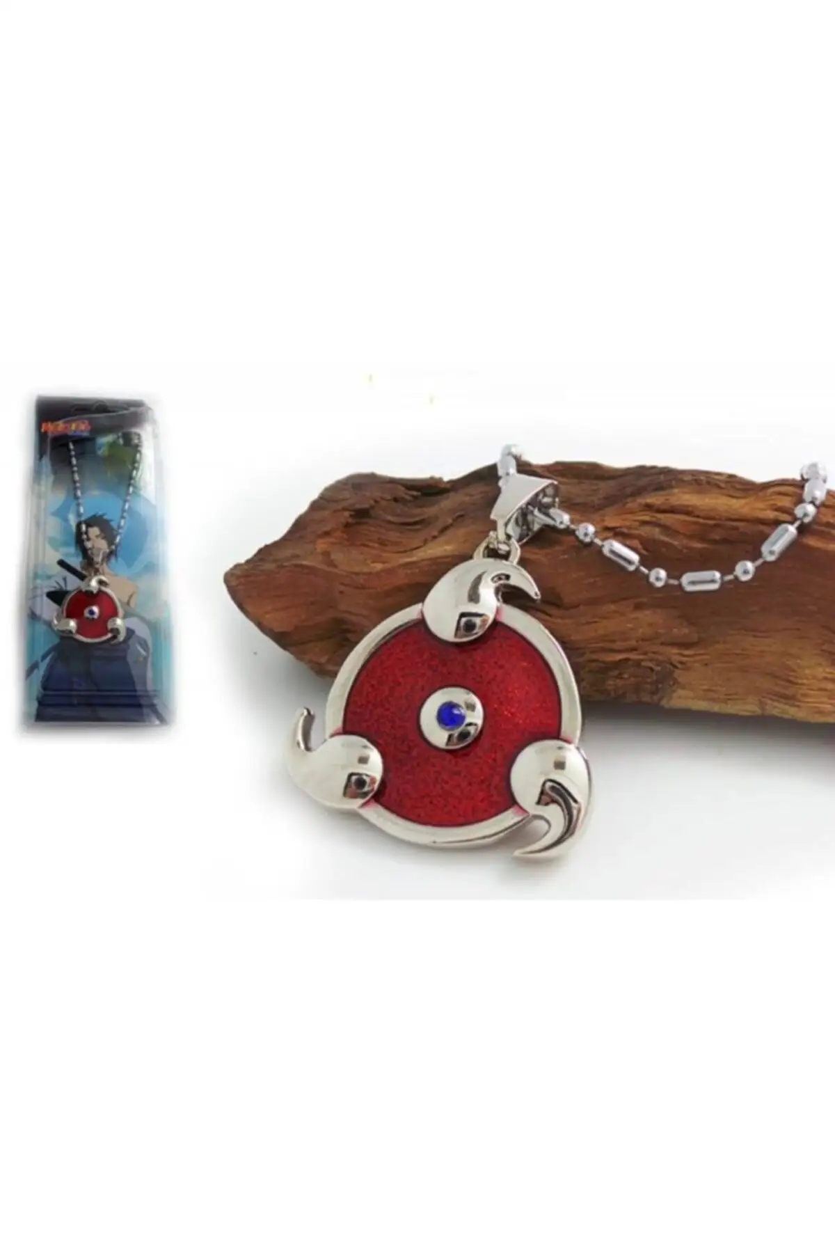 

2021 New Naruto-Sharingan Three Comma Chain Necklace Gift Stylish Goods Jewelry Accessory-Train Necklace Anime Figure - Free