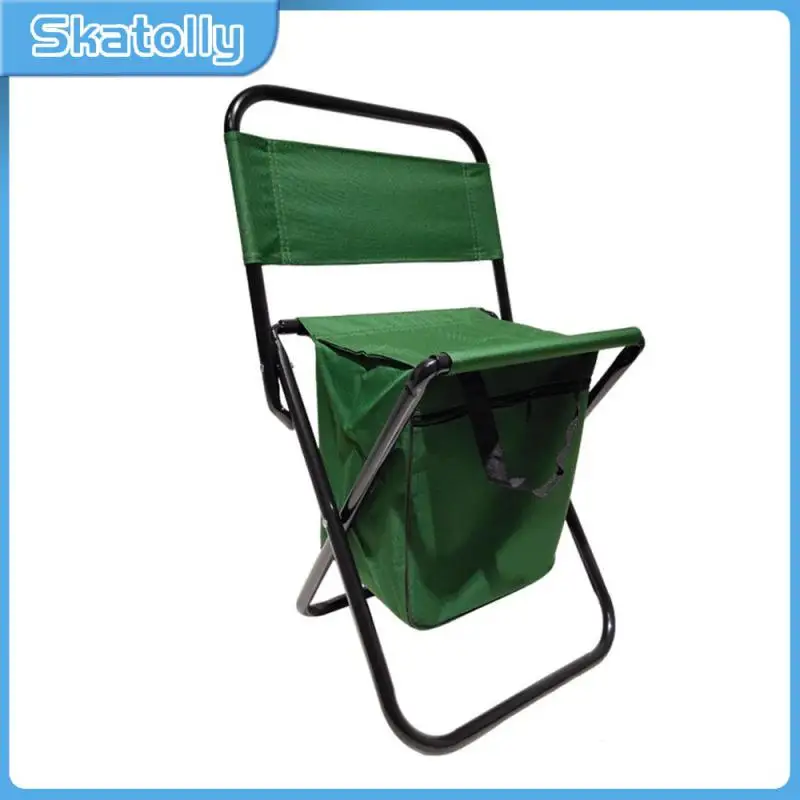 

Backrest Chair 600d Oxford Cloth Wear-resistant Fishing Stools Outdoor Bench Camping Equipment Folding Chair Portable Rust-free