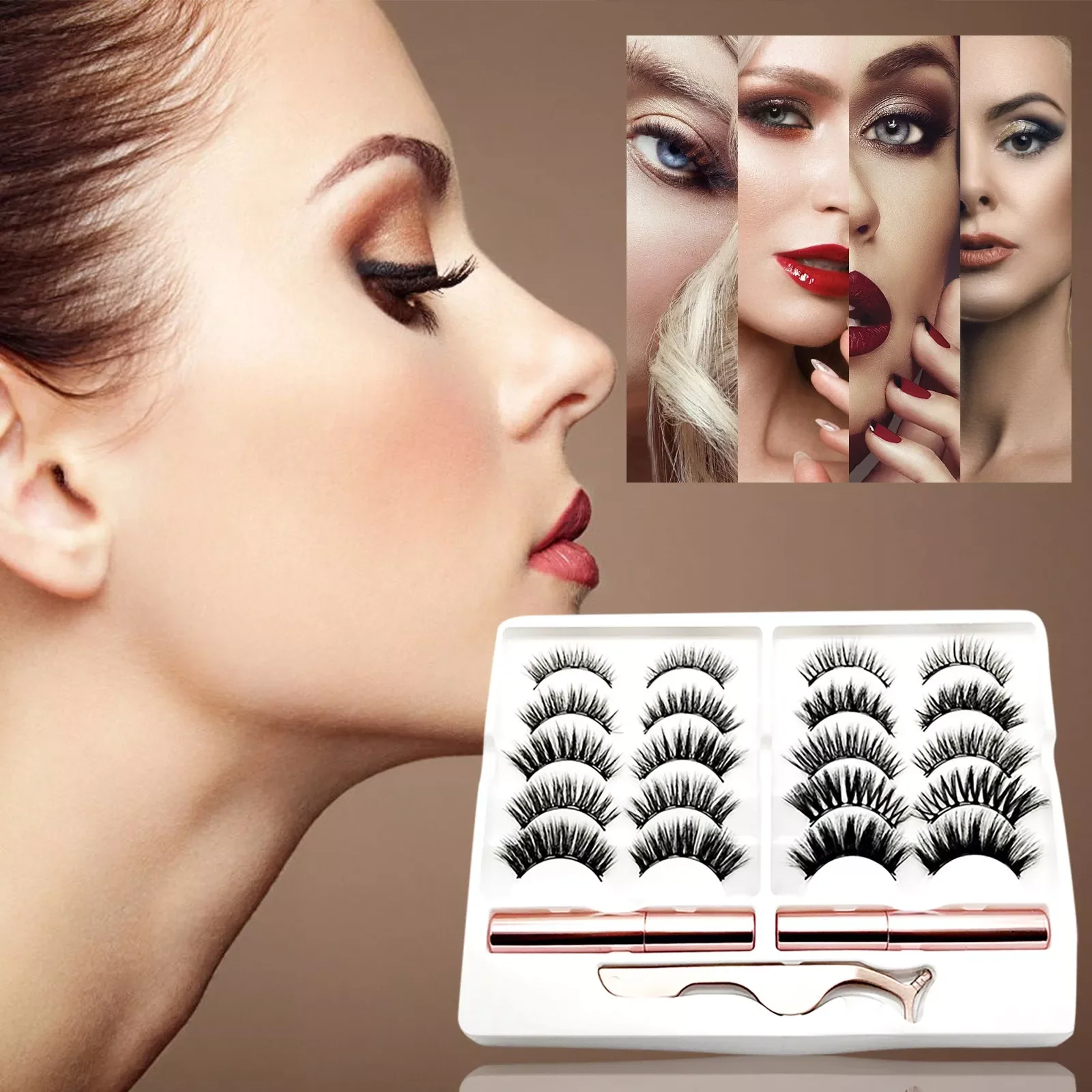 

NEW2023 Eyelash Stickers Mini Extra Long Eyelashes Costume Eyelash And Eyeliner, Eye Lashes Pack Natural