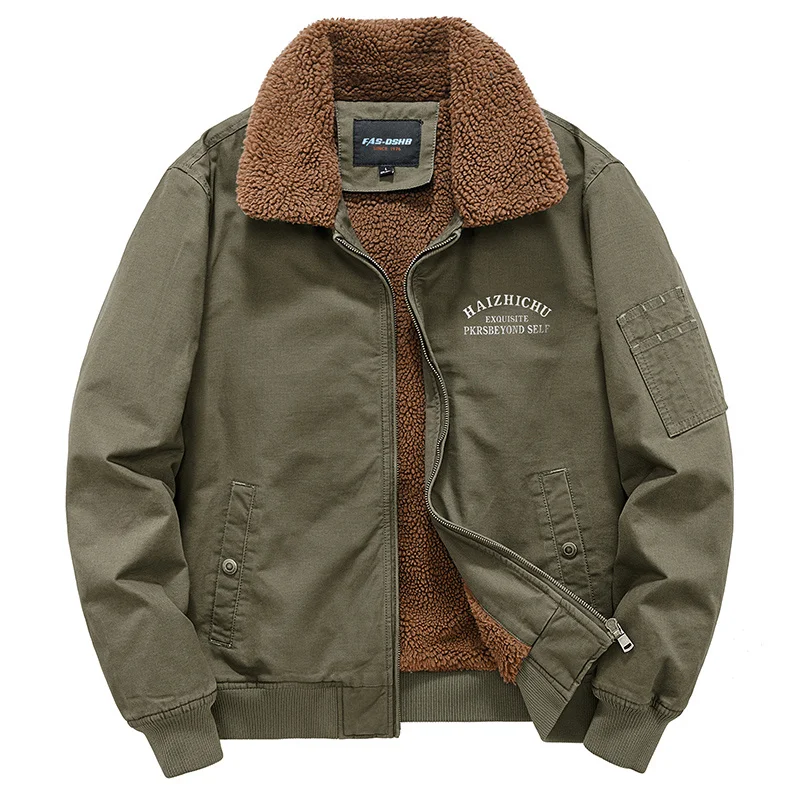 

Winter Thickened Winter Coat Padded Jacket Men's Loose Large Size Padded Jacket Business Casual Plus Velvet Lapel Padded Jacket