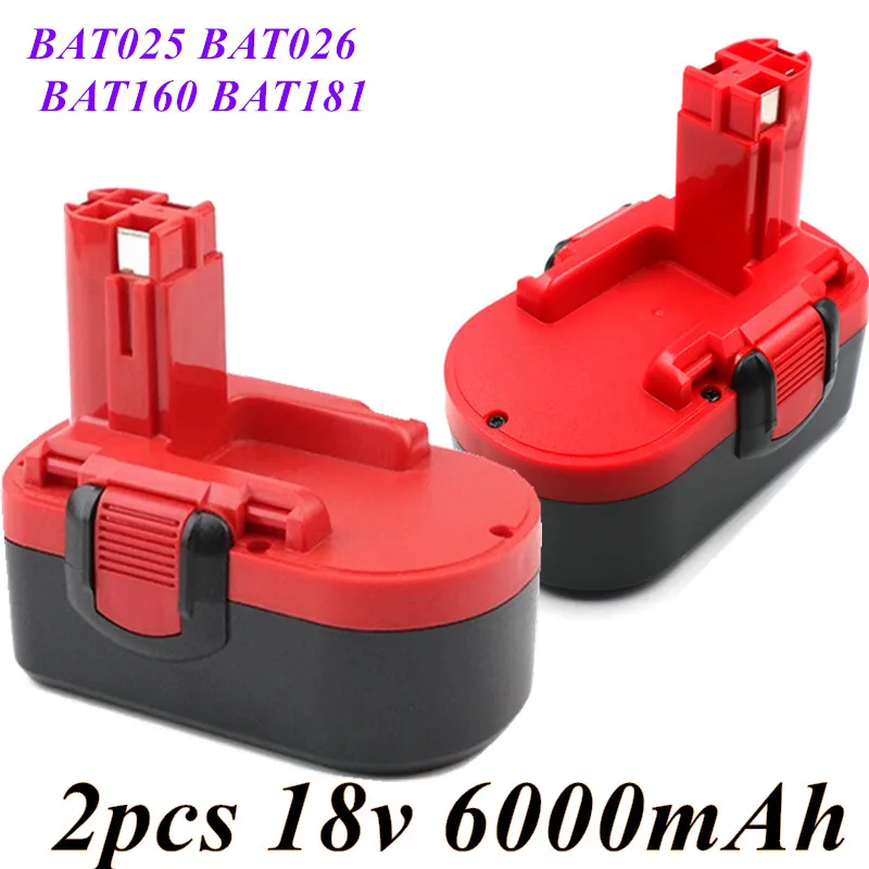 

For Bosch 18VA 6000mAh 2607335560 2607335266 2607335278 2607335536 2607335680 BAT025 BAT026 BAT160 BAT181 BAT189 Batterie 18V