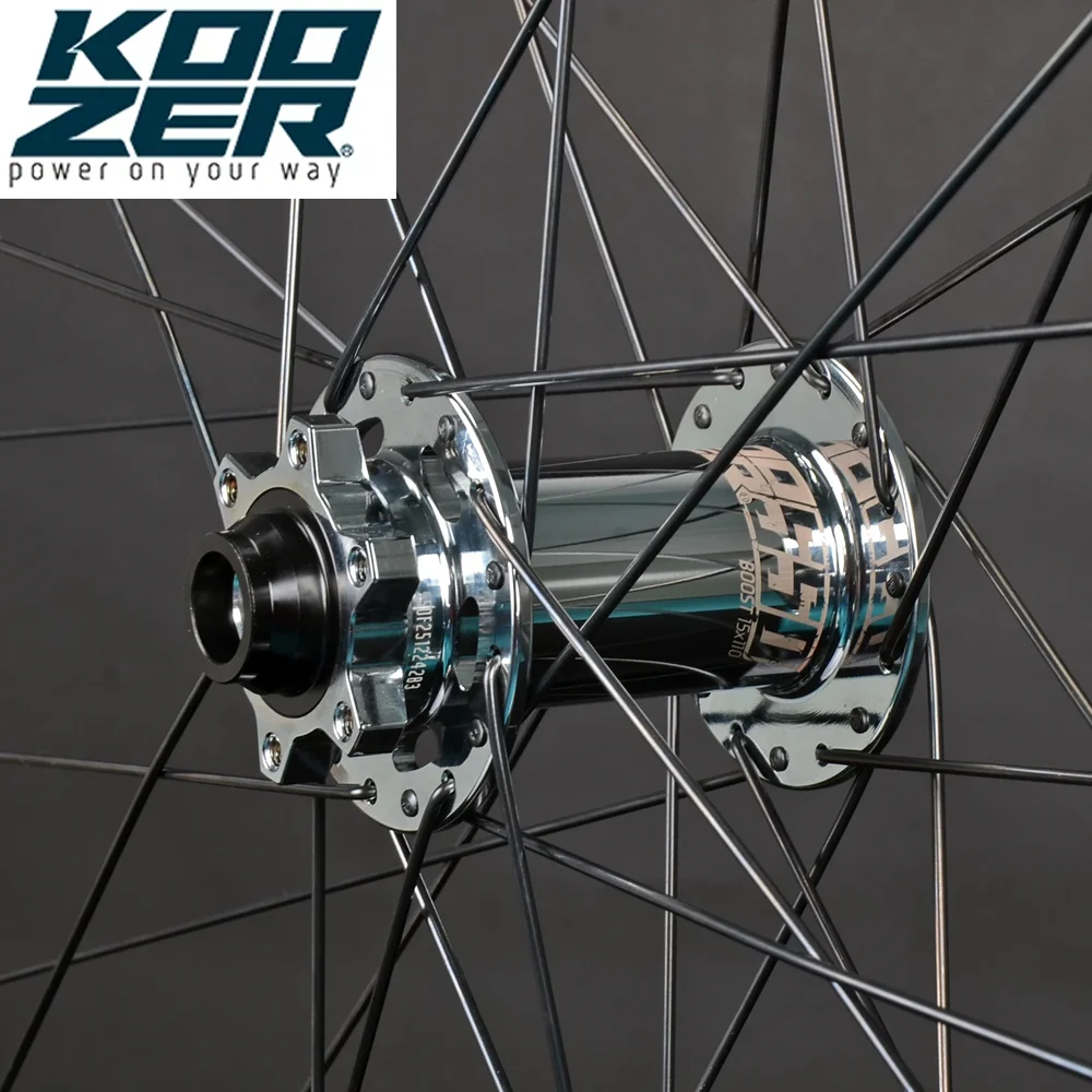 Фото Передняя втулка дискового тормоза Koozer 550 32H 15x110 20x110 мм THRU для электронного велосипеда Enduro MTB №1