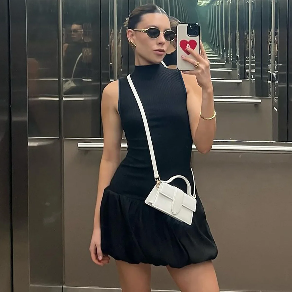 Женское трикотажное мини-платье Cryptographic