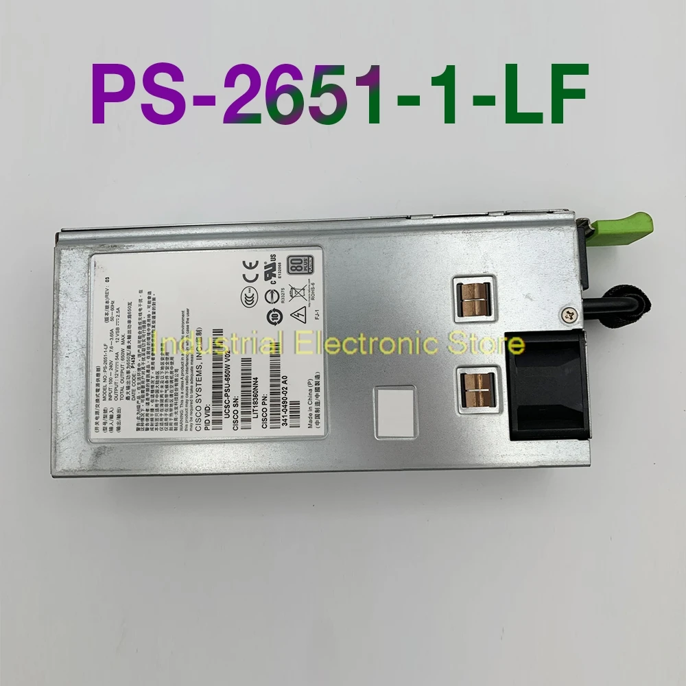 Серверный блок питания для Clsco UCSC PS-2651-1-LF UCSC-PSU-650W 341-0490-02