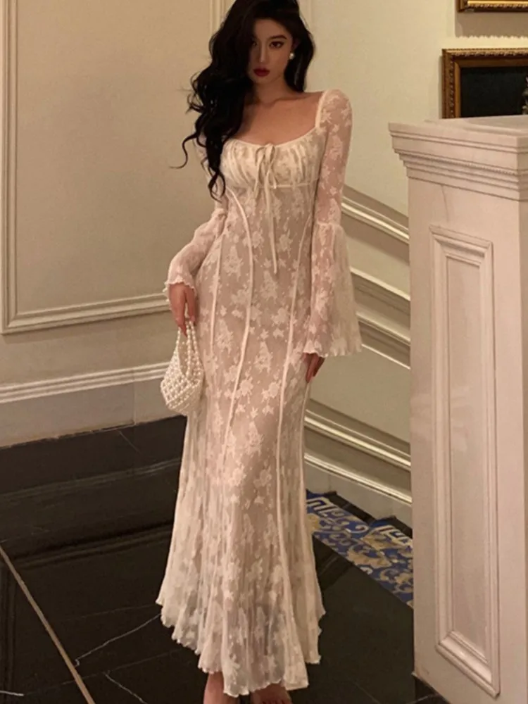 Женское облегающее платье с юбкой годе