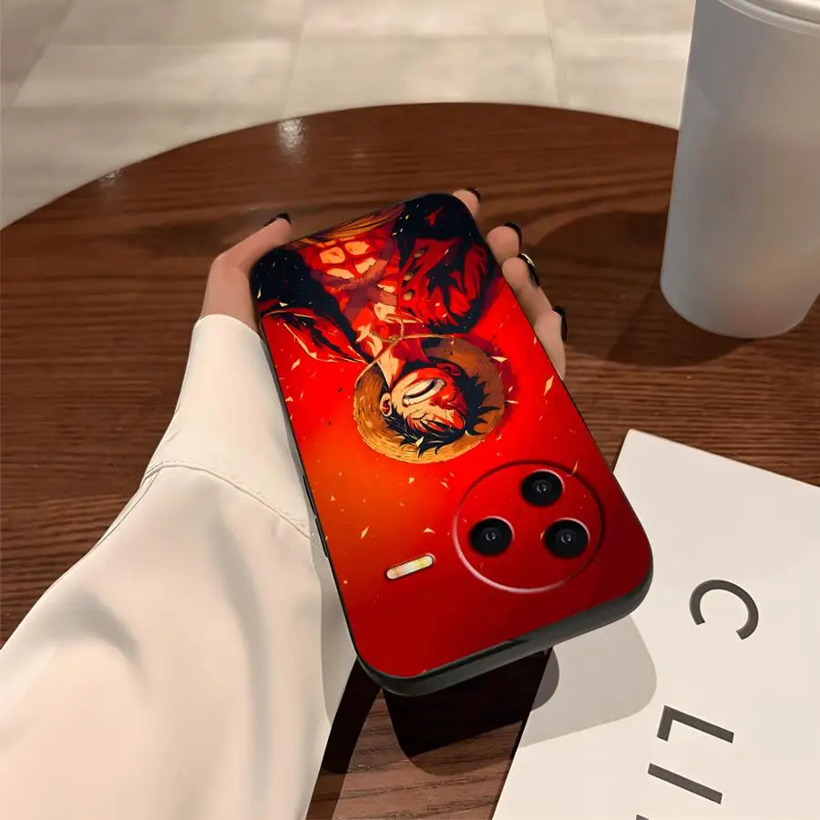 Фото Чехол для телефона Funda для Xiaomi Redmi A1 A2 Plus 12C 9A 9C K60 A5 12 K40 K50 Gaming 13C 10 9T Anime Red Luffy №2