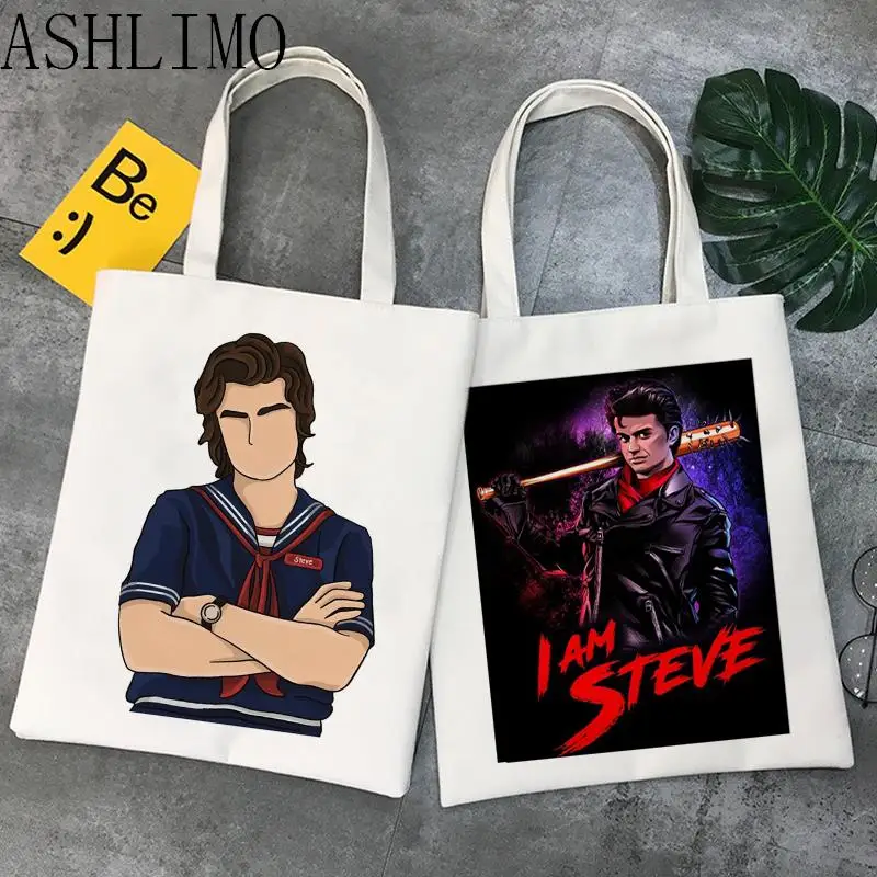 

Steve Harrington Stanger Things 4 Inspired Women's Bag Large Capacity Shoulder Bags Shopper Tote Bags Fashion Harajuku Handbags