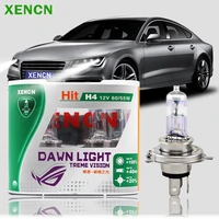 xencn h4 12v 6055w 3800k super bright white dawn light car headlights halogen bulb fog lamp source parking free shipping 2pcs