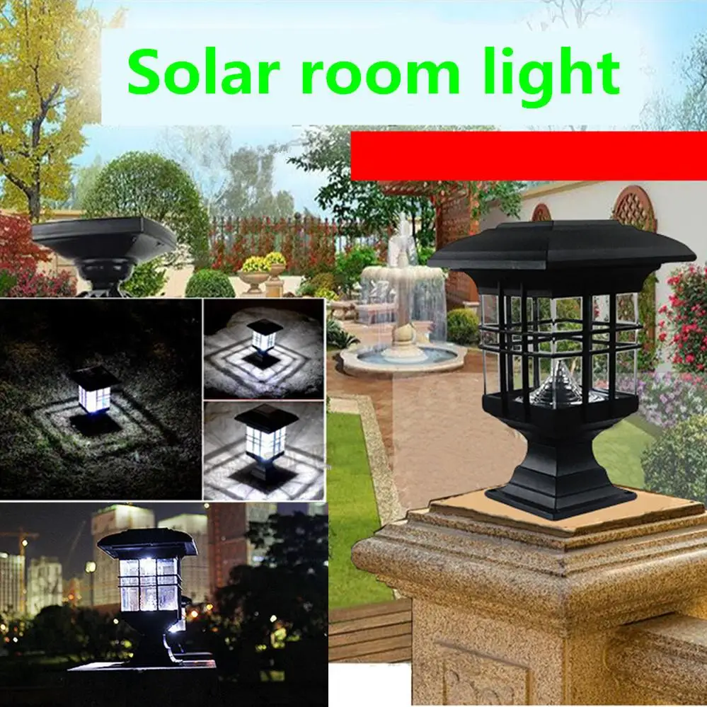 Solar Light Fence Light IP65 Outdoor Solar Lamp For Garden Decoration Gate Fence Wall Courtyard Cottage Solar Pillar Lamp images - 6