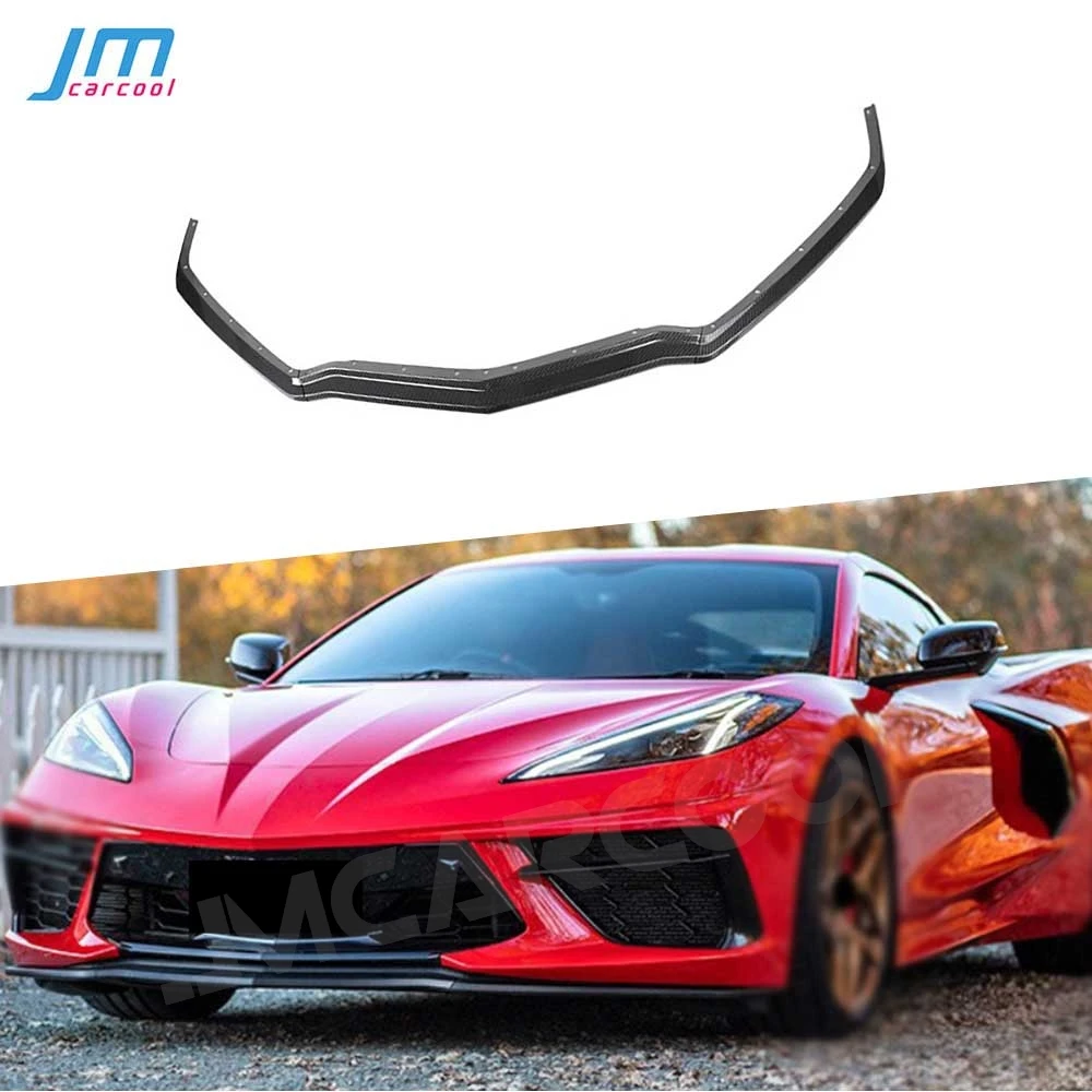 Передний бампер спойлер для подбородка Chevrolet Corvette C8 2019 + декоративное покрытие из