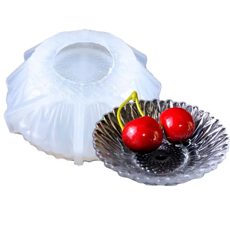 Формы для цветочных чаш силиконовая форма литья в форме цветка портативная