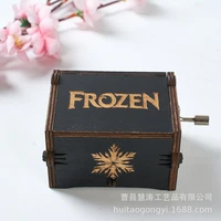 hot theme song disney frozen hand crank music box paper house beauty and the beast princess musical for christmas gift