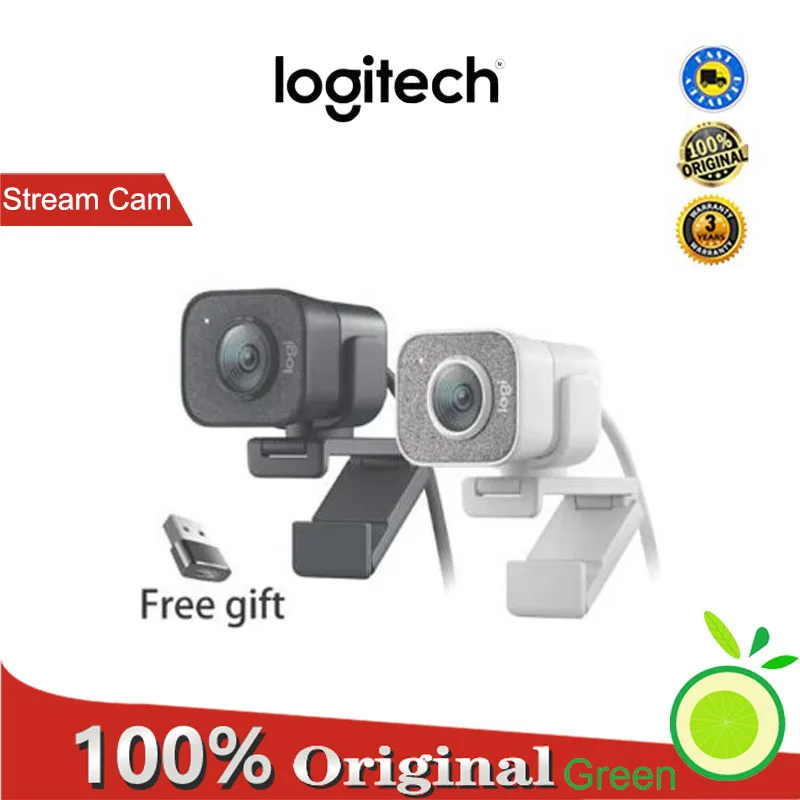 Оригинальная веб-камера Logitech Streamcam full HD, 1080p, 60 кадров в секунду, встроенный микрофон, подходит для настольных компьютеров и домашних компьютеров (с рекламой