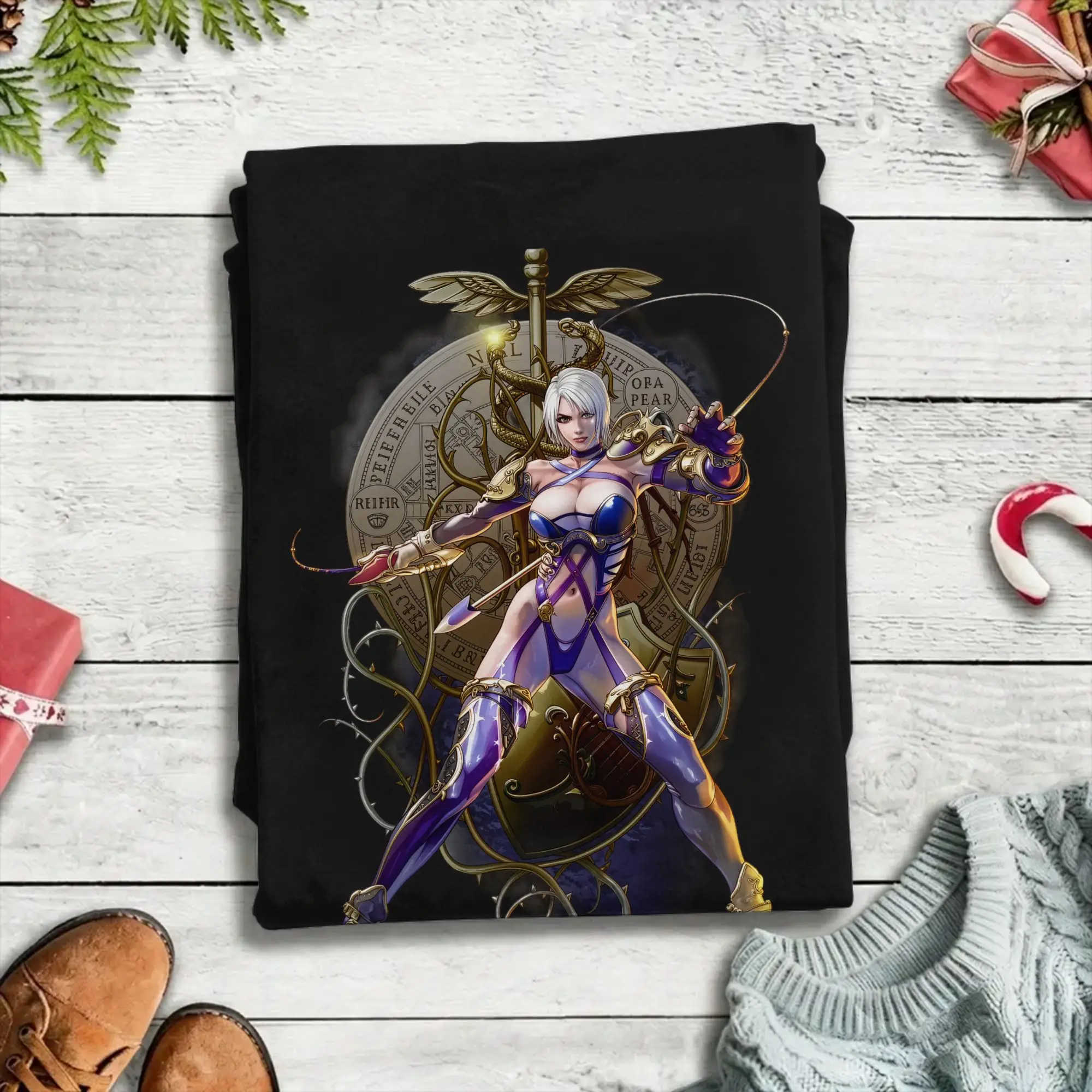 Фото Повседневная футболка Beach Soulcalibur VI Ivy Fashion, хлопковая футболка для пар, эстетичная одежда с короткими рукавами №3