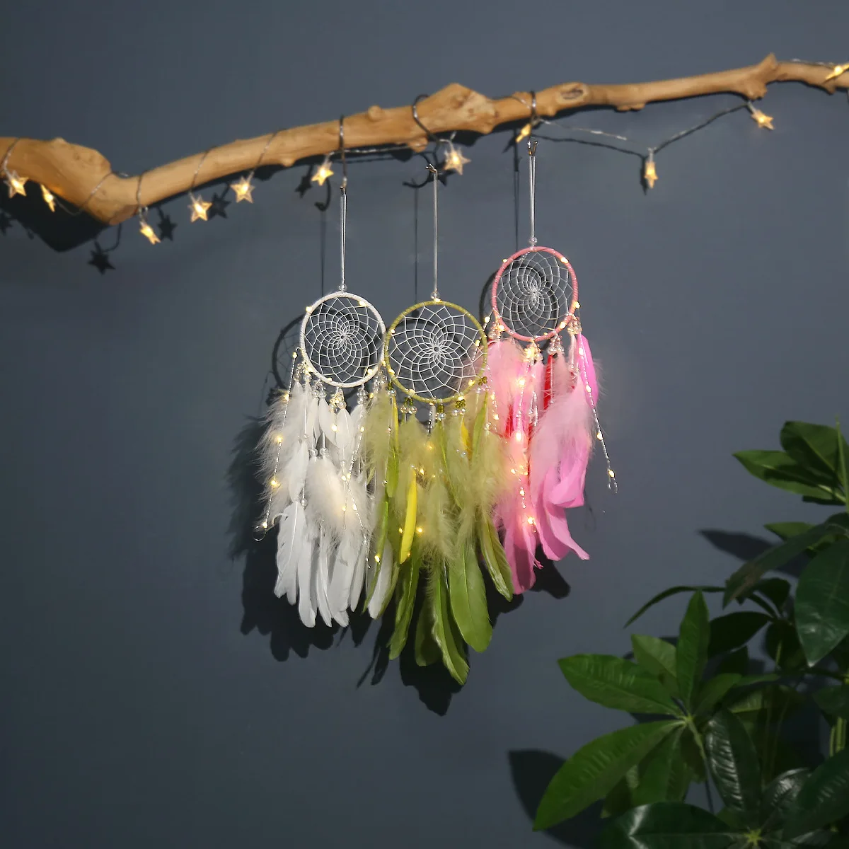 

Dream Catcher Wind Chimes Art Chimes Home Craft Dreamcatcher Ornament Hang Bedroom Decoration Gift Baby Nordic Room Decoration