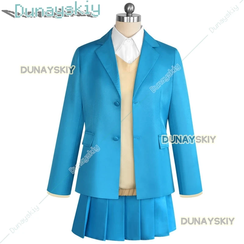 Аниме Blue Box Chinatsu Kano Косплей Костюм Парик Школьная форма Юбка Ao No Hako Hina Chono Хэллоуин