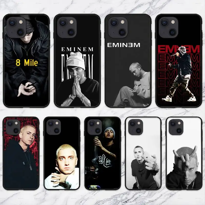 

Чехол для телефона E-Eminems-Rapper для iPhone 11 12 Mini 13 14 Pro XS Max X 8 7 6s Plus 5 SE XR