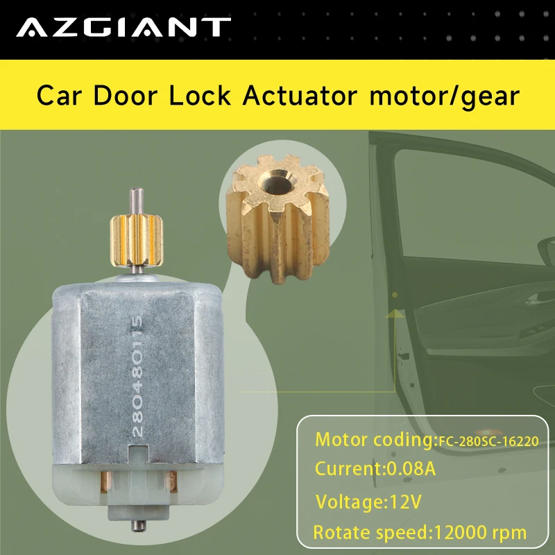 Автомобильные блокираторы дверей привод двигатель FC-280SC 12 В шестерни 9T