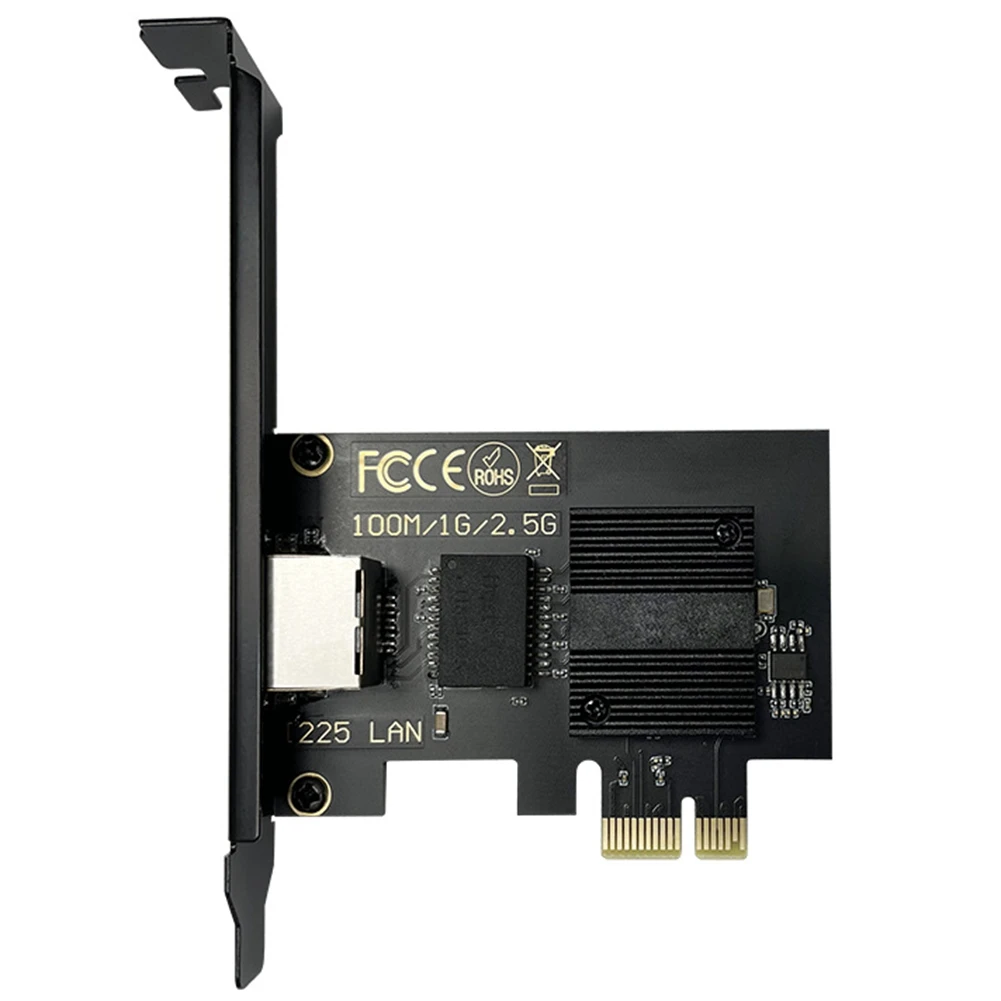 

2,5G однопортовая гигабитная сетевая карта 2500M I225 PCI-E Проводная сетевая карта настольная игровая сетевая карта