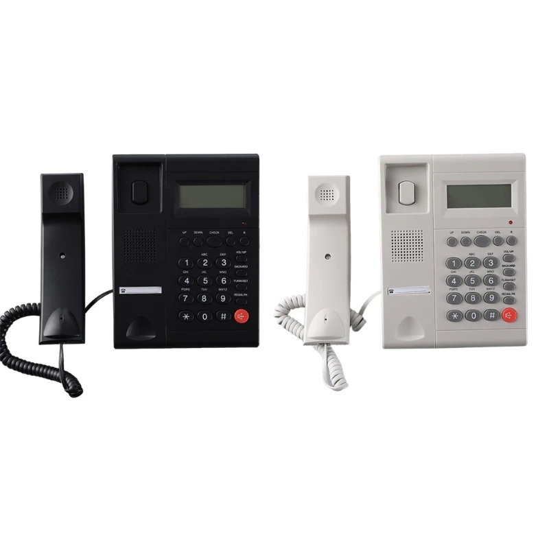 Corded Landline Phone Big Button Household Hotel Business Desktop Landline Telephone with LCD Display KX-T2015 Dropship