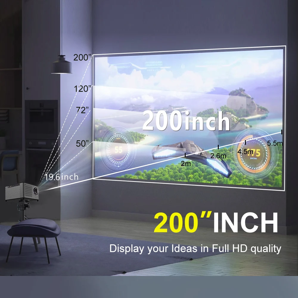 Портативный мини-проектор Vivicine K3 Full HD Wi-Fi Android 1920x1080P