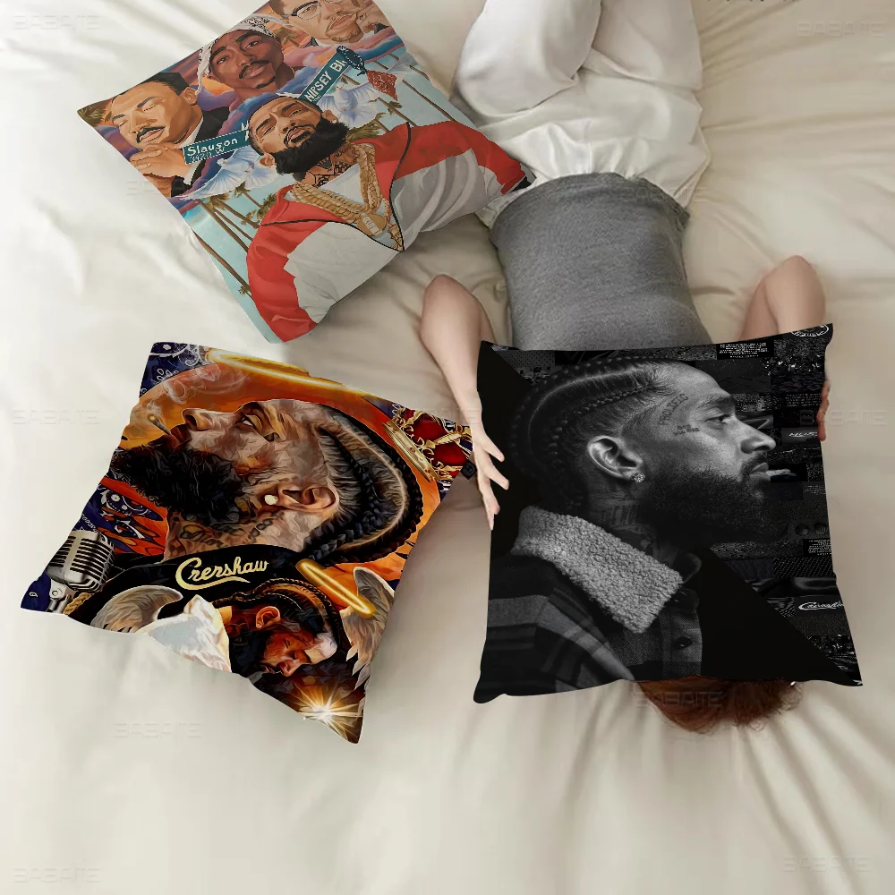 Наволочка Nipsey Hussle в стиле американского рэпера мультяшный подарок чехол для