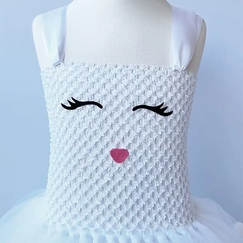 Платье-пачка с пасхальным кроликом для маленьких девочек костюмы косплея