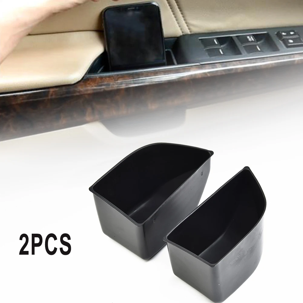 

2 PCS Car Door Storage Box On Front Left Right ABS Black For Honda For Accord 8th Crosstour 2008-2013 Auto Interior Accessories