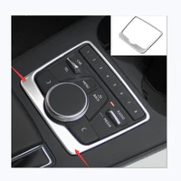 for audi a4 b9 a5 avant allroad quattro 2016 2020 stainless steel accessories central control multimedia button cover kit trim