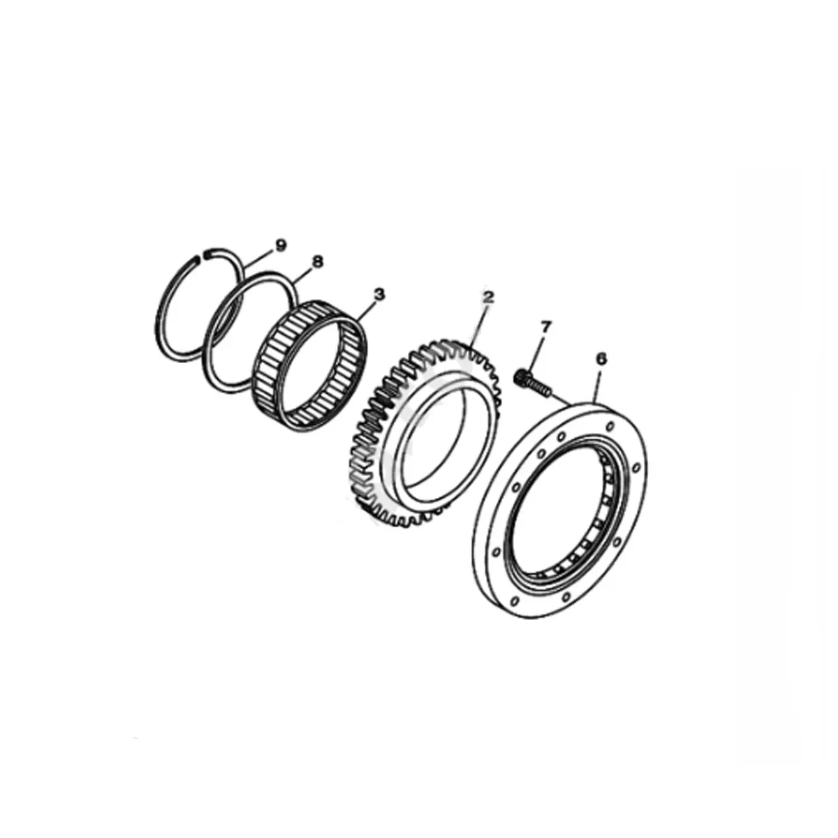 Стартер мотоцикла односторонняя шестерня натяжной ролик 2 подшипник шайба