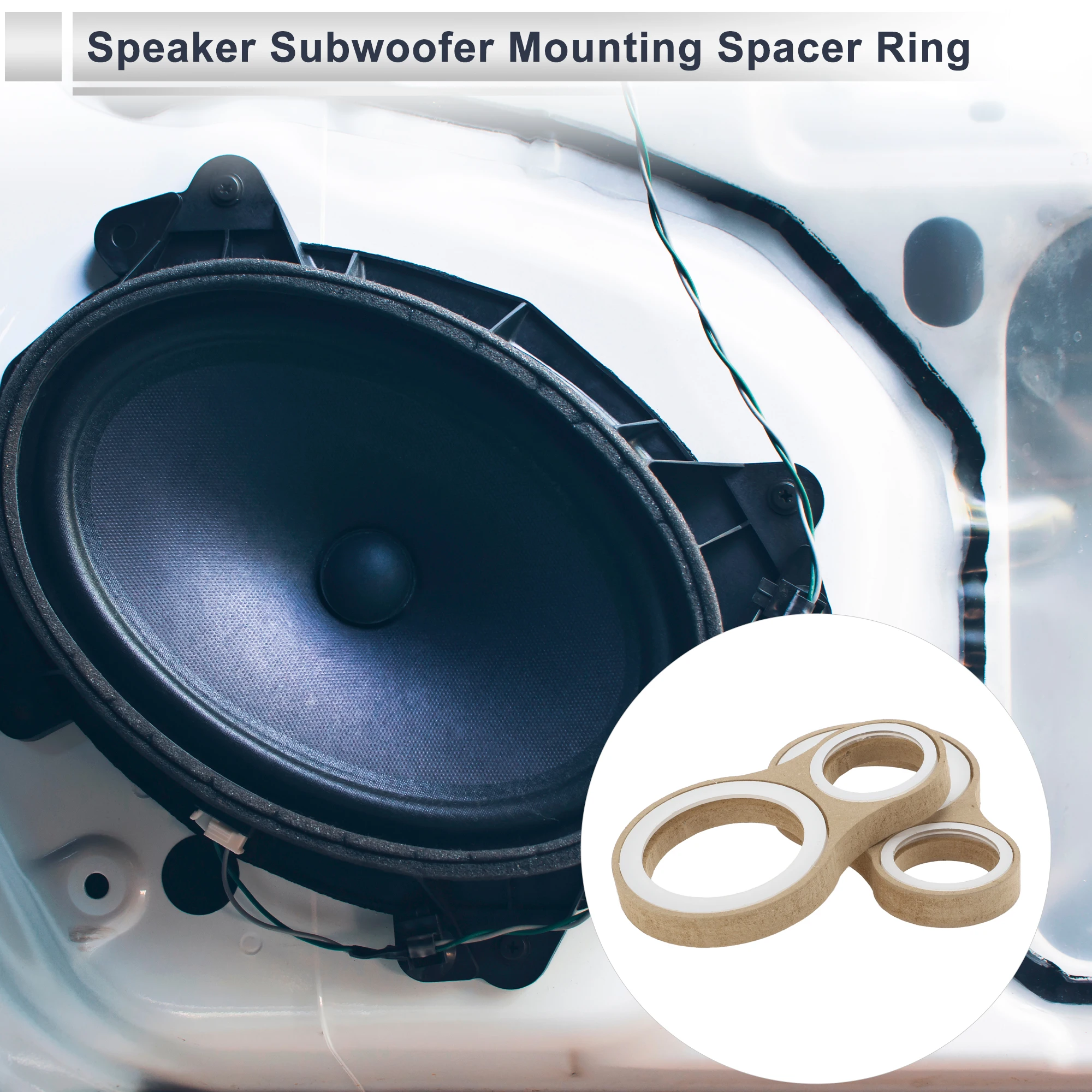 X Autohaux 2 комплекта для адаптера разделительного кольца динамика 1–4 дюйма двойные